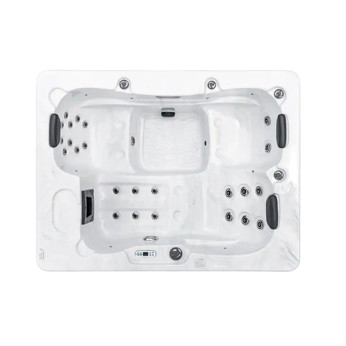 Bild 3 von Outdoor Whirlpool WHITE MARBLE inkl. Treppe und Thermoabdeckung