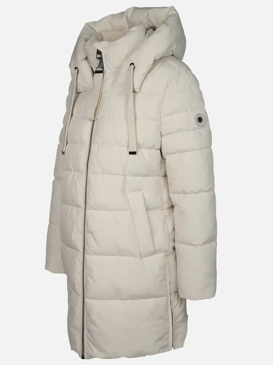 Bild 3 von Damen Steppmantel mit Kapuze Beige