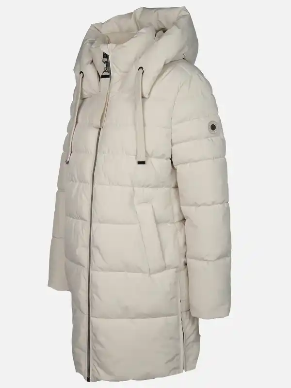 Bild 3 von Damen Steppmantel mit Kapuze Beige