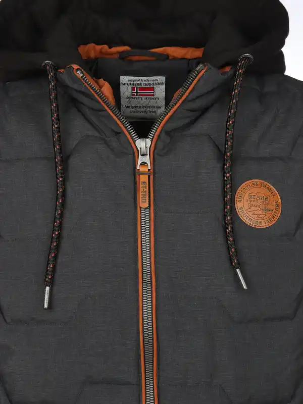 Bild 3 von Herren Steppweste 2in1 mit Kapuze Grau