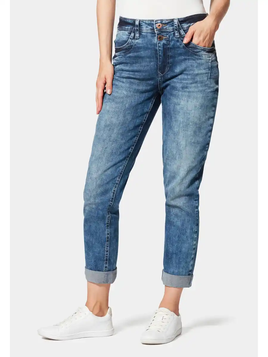 Bild 1 von Damen 5-Pocket Boyfriend Fit Blau