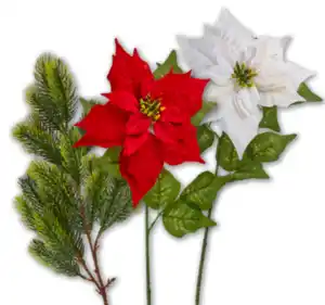 Weihnachtlicher Kunstblumenzweig*