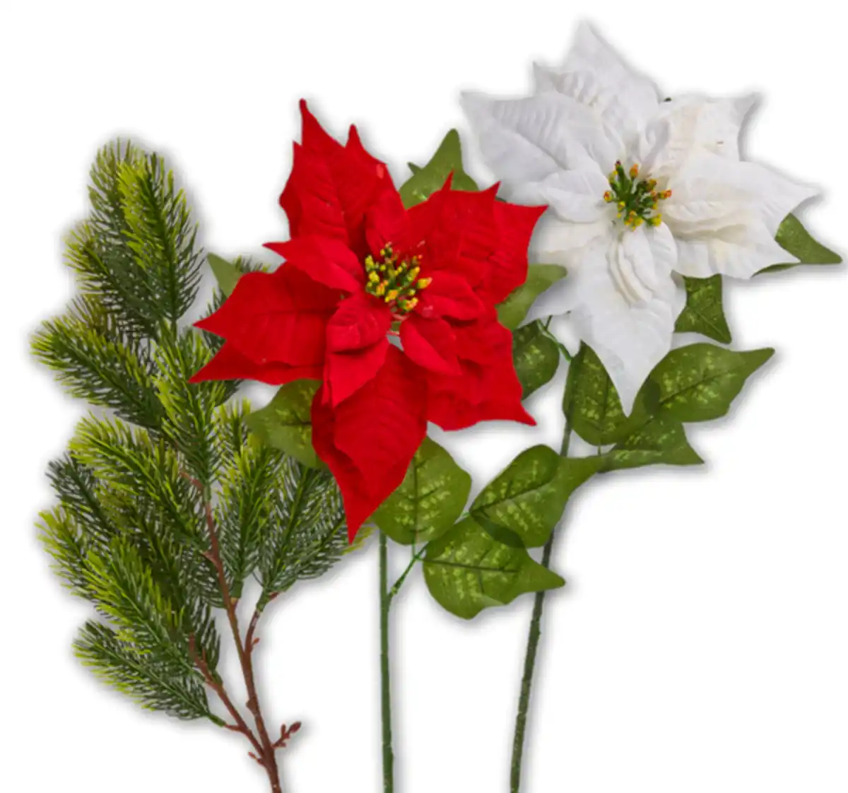 Bild 1 von Weihnachtlicher Kunstblumenzweig*