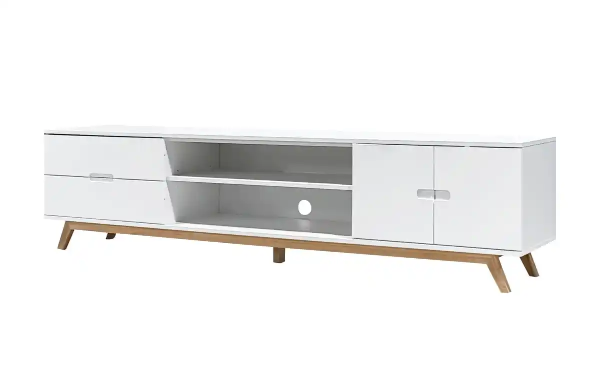 Bild 1 von TV-Lowboard mit praktischen Details, ca. 200x40x50 cm – Weiß