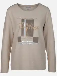 Damen Flauschshirt Beige