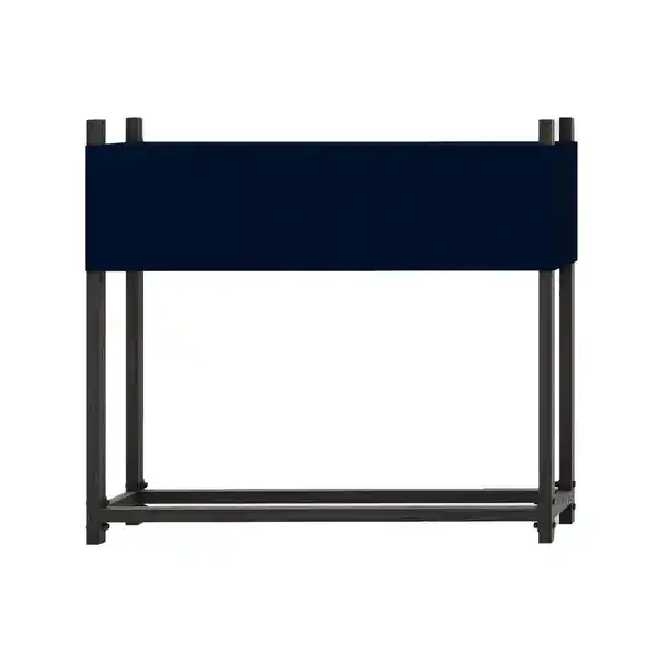 Bild 1 von Brennholzregal aus Metall mit Abdeckung, ca. 113 x 25 x 115 cm