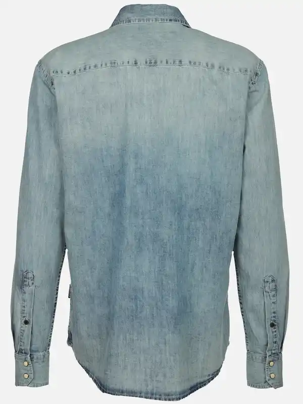 Bild 2 von Herren Jeanshemd mit Brusttaschen Blau