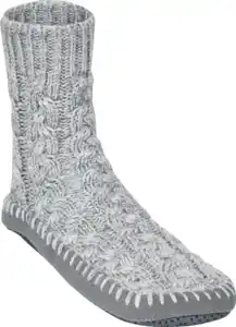 IDEENWELT Hausschuhsocken grau Gr. 37/38
