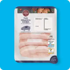 MEINE METZGEREI Minutensteaks, Vom Schwein