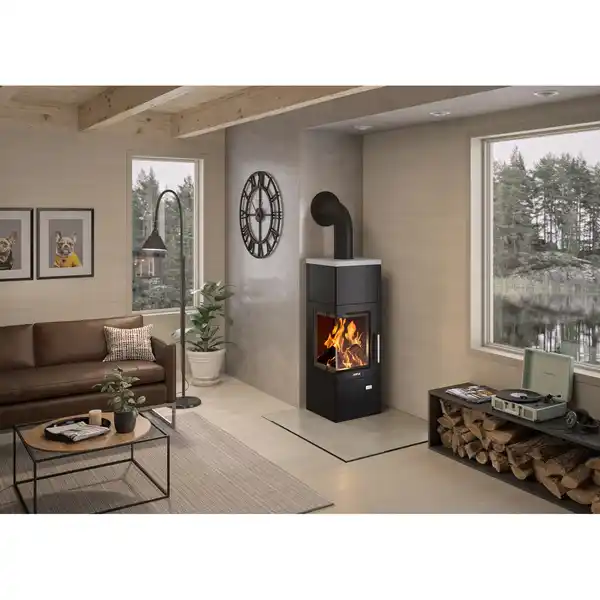 Bild 3 von Justus Kaminofen Diego Wärme+ Schwarz 6 kW EEK: A
