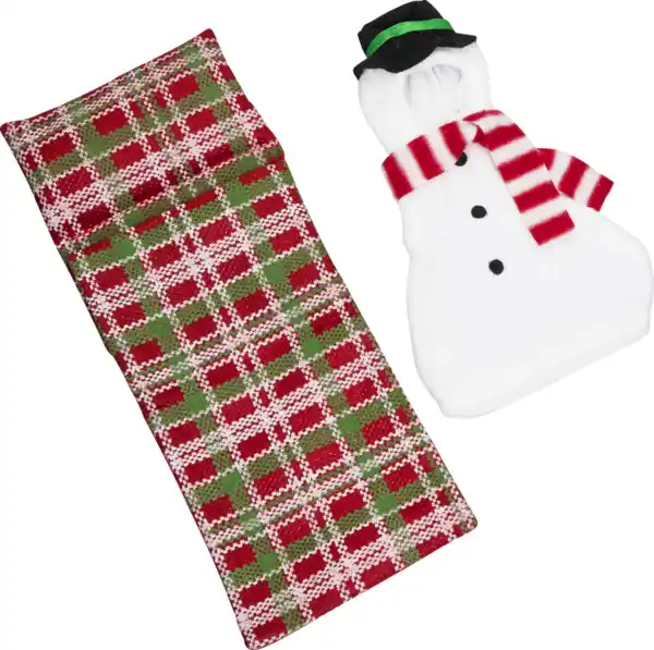 Bild 1 von IDEENWELT Weihnachtself-Zubehör Schneemannkostüm mit Schlafsack