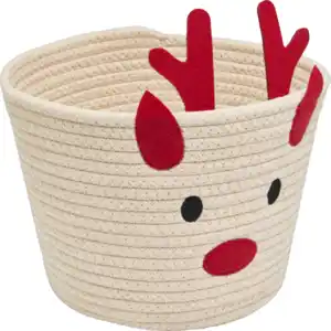 IDEENWELT Aufbewahrungskorb Elch creme