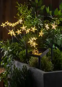 IDEENWELT Solar-Gartenstecker 3er-Set