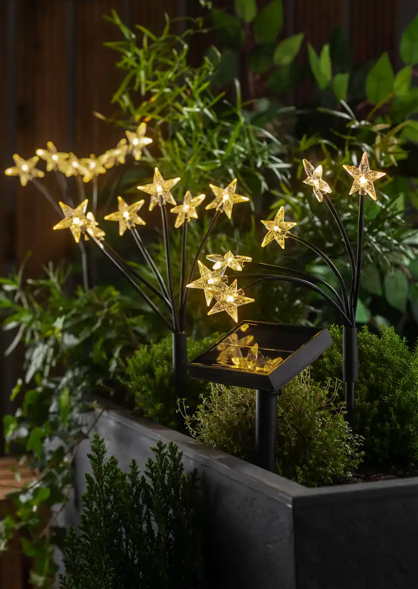 Bild 1 von IDEENWELT Solar-Gartenstecker 3er-Set