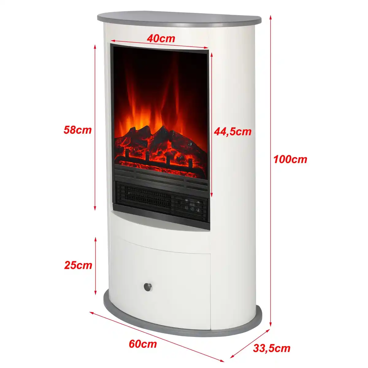 Bild 4 von EL Fuego Elektrokamin Wien II Weiß