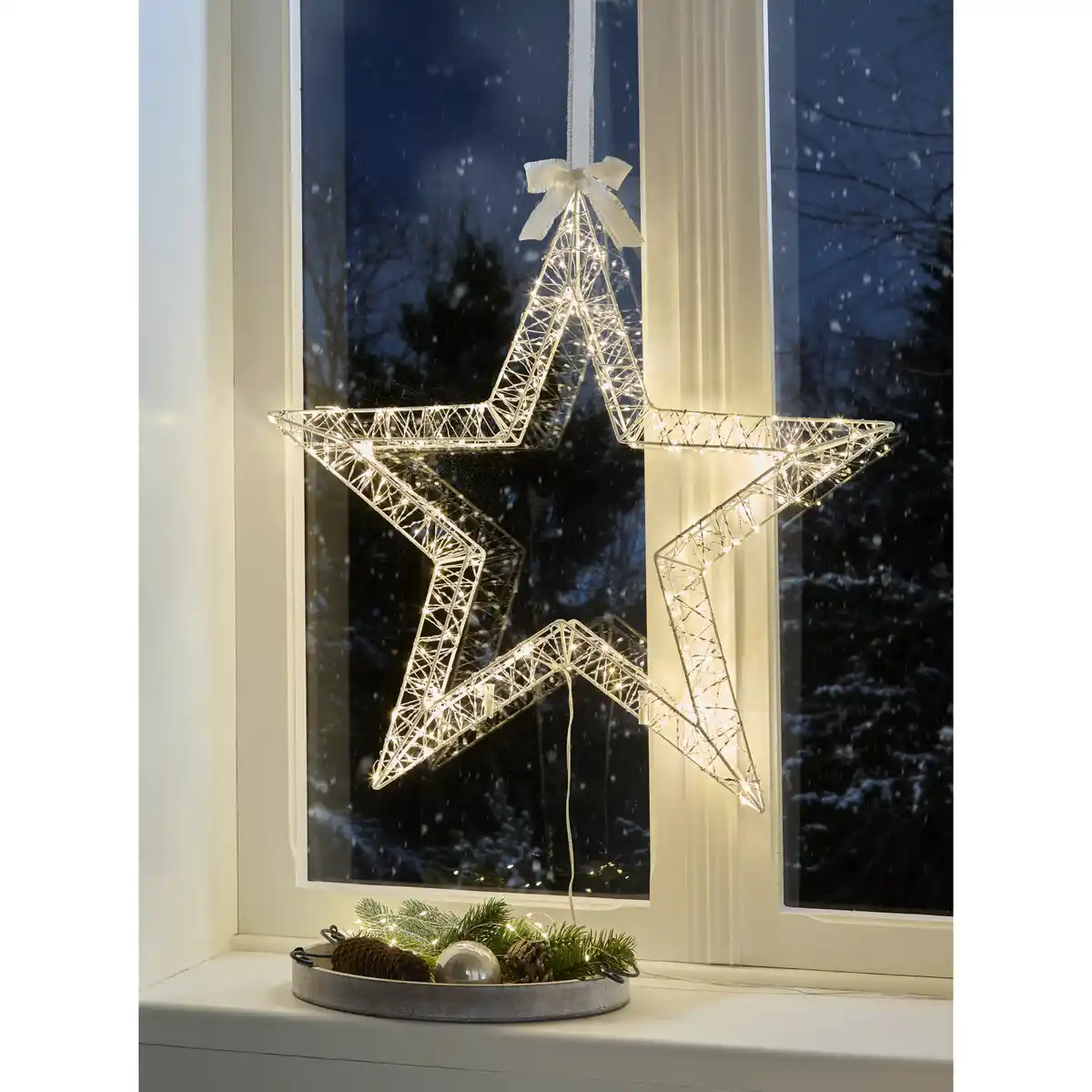 Bild 1 von LED-Figur Stern mit Timer 30 cm 200 LEDs