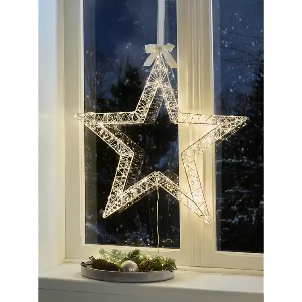 Bild 1 von LED-Figur Stern mit Timer 30 cm 200 LEDs