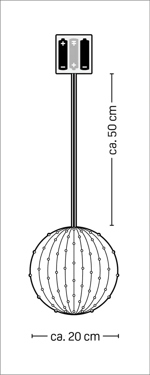 Bild 2 von IDEENWELT LED-Kugel
