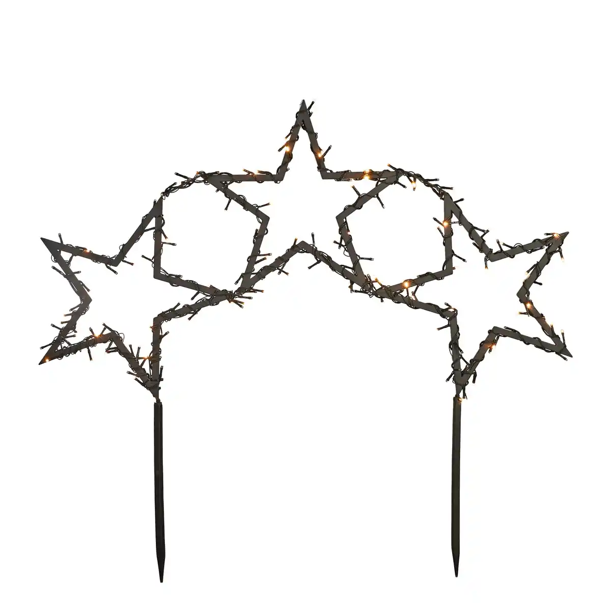 Bild 1 von Luca Lighting Gartenstecker Garden D'light Stern Schwarz 180 Lichter