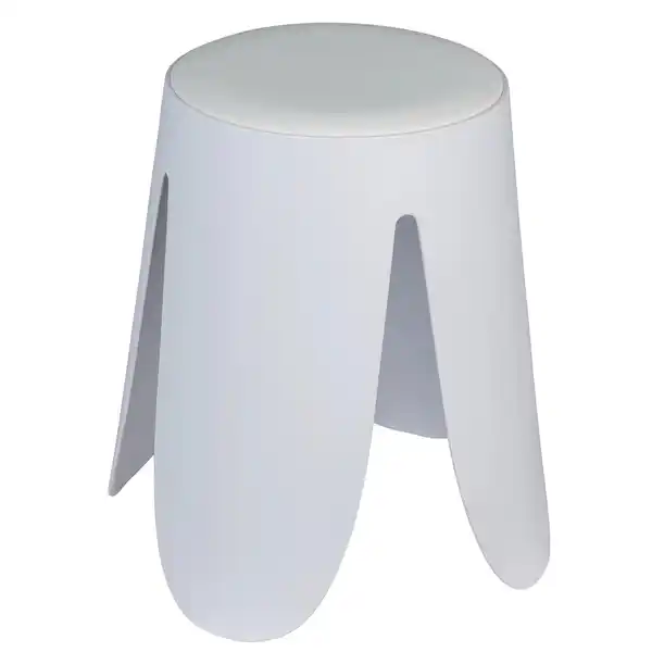 Bild 1 von Wenko Badhocker Comiso Ø 44,5 cm x 46 cm Weiß Matt