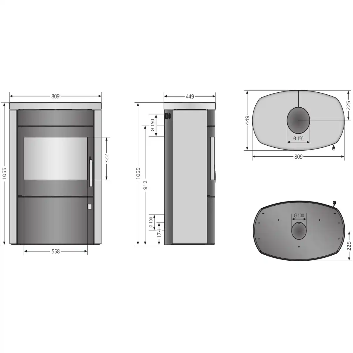 Bild 4 von Justus Agero 2.0 Kaminofen Stahl Schwarz 7 kW