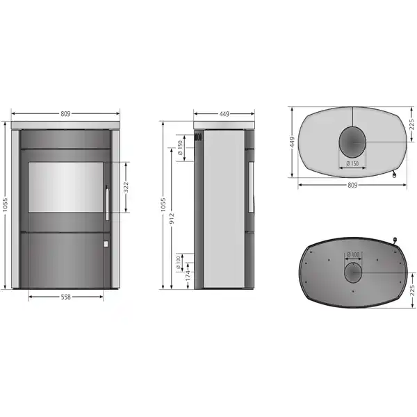 Bild 4 von Justus Agero 2.0 Kaminofen Stahl Schwarz 7 kW