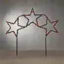 Bild 2 von Luca Lighting Gartenstecker Garden D'light Stern Schwarz 180 Lichter