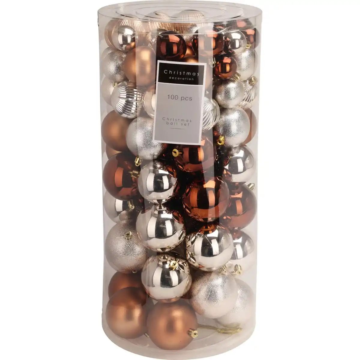 Bild 1 von Weihnachtskugel-Set Polystyrol 100-teilig Farbauswahl