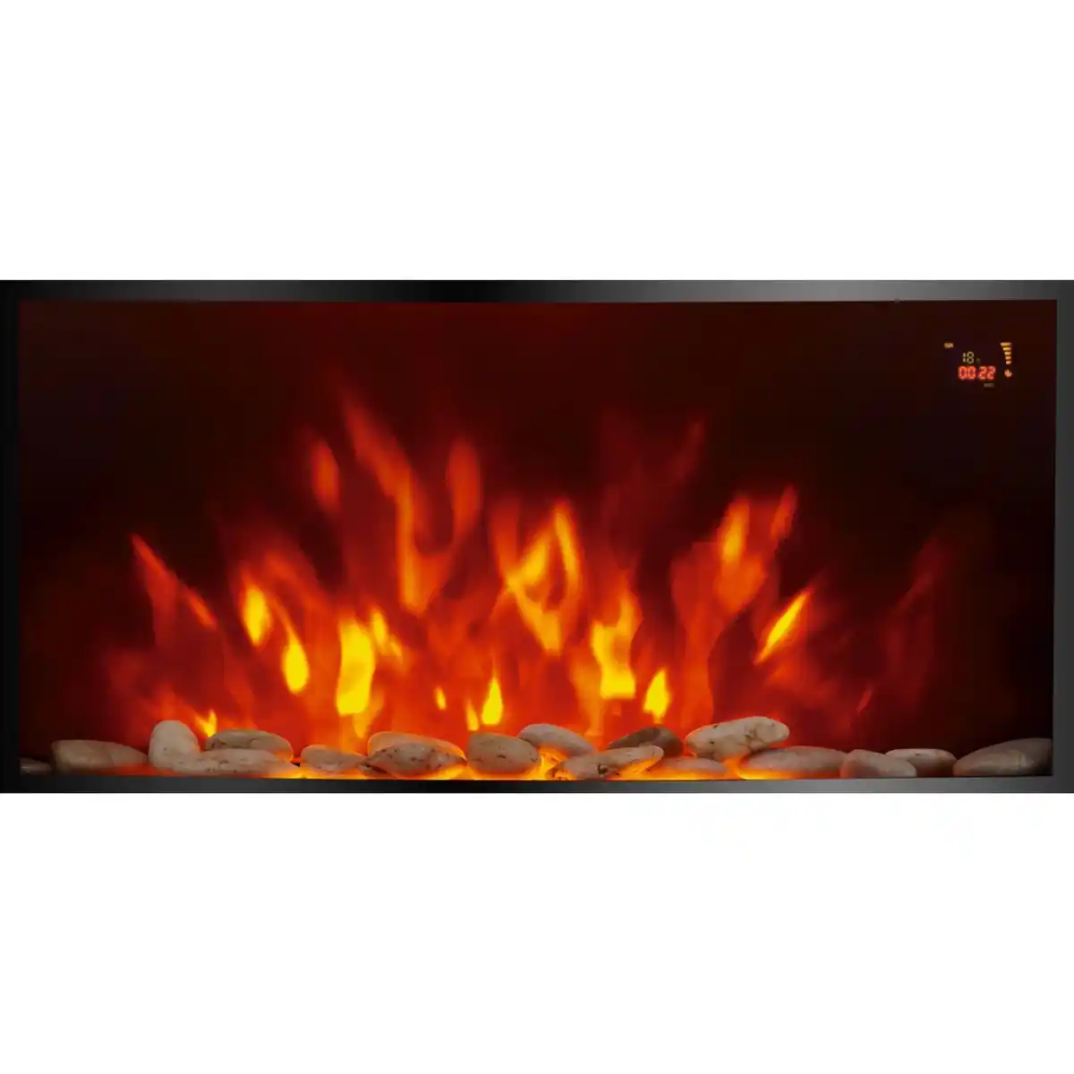 Bild 4 von El Fuego Elektrokamin Davos (Zürich 2.0) Schwarz LED-Beleuchtung dimmbar 2 kW