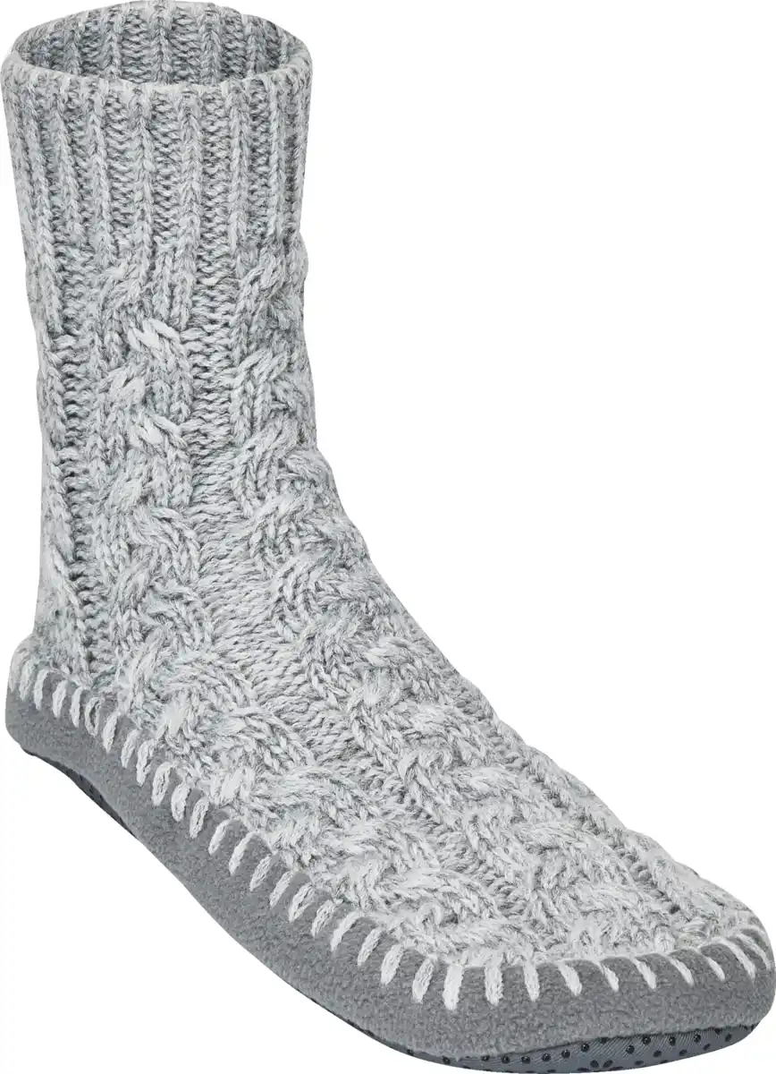 Bild 1 von IDEENWELT Hausschuhsocken grau Gr. 41/42