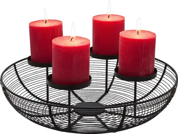 Bild 2 von IDEENWELT Metallkranz schwarz