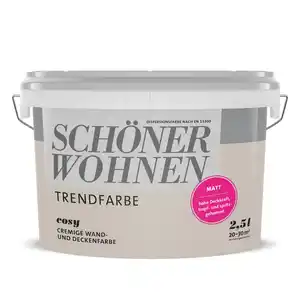 Schöner Wohnen Farbe Trendfarbe 'Cosy' beige matt 2,5 l