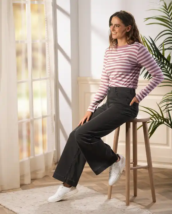 Bild 2 von IDEENWELT Jeans mit weitem Bein Größe L