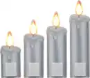 Bild 1 von IDEENWELT LED Fensterkerzen silber 4er Set