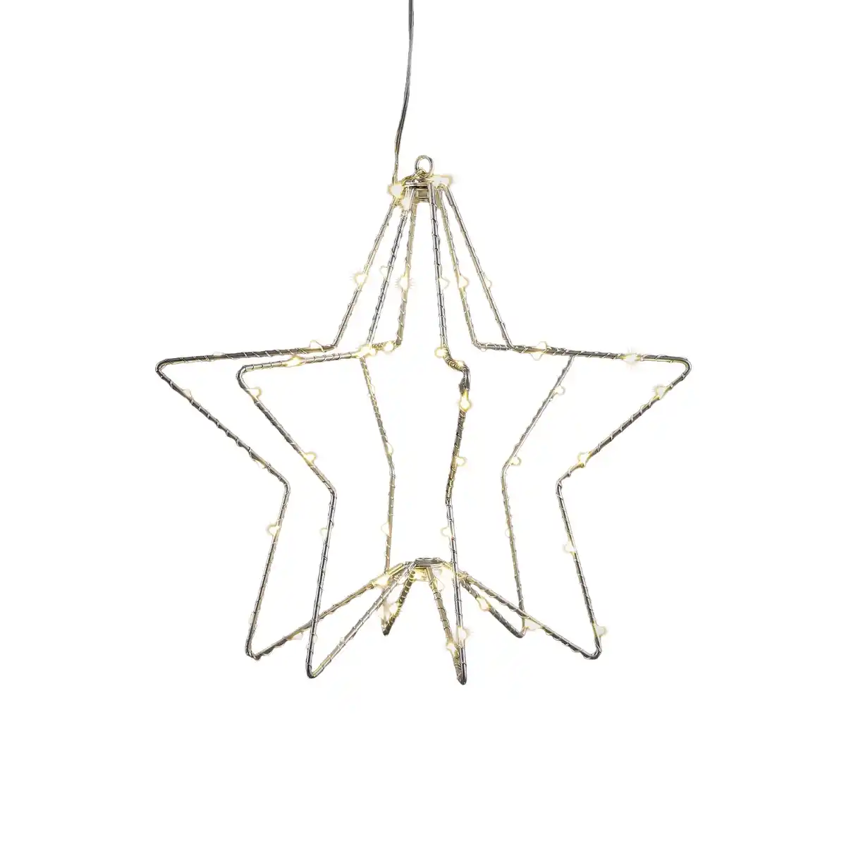 Bild 1 von Luca Lighting LED-Stern Hängend 60 LEDs Ø 30 cm Silber