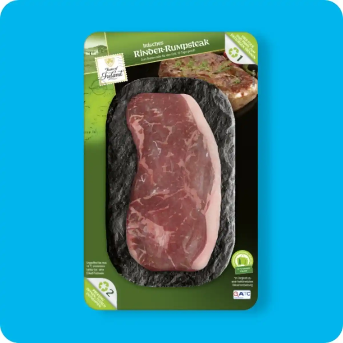 Bild 1 von TASTE OF BRITISH ISLES Steak vom irischen Weiderind, Rumpsteak oder Rib-Eye-Steak