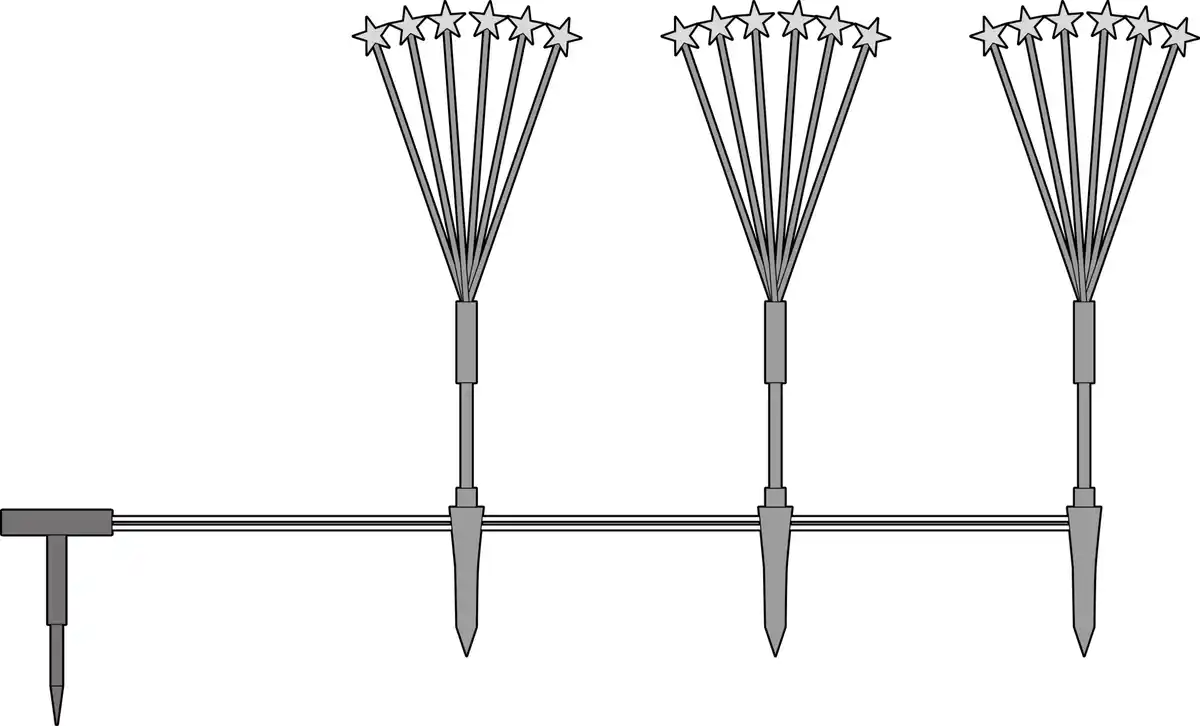 Bild 2 von IDEENWELT Solar-Gartenstecker 3er-Set