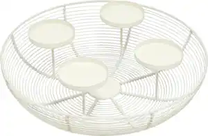 IDEENWELT Metallkranz beige