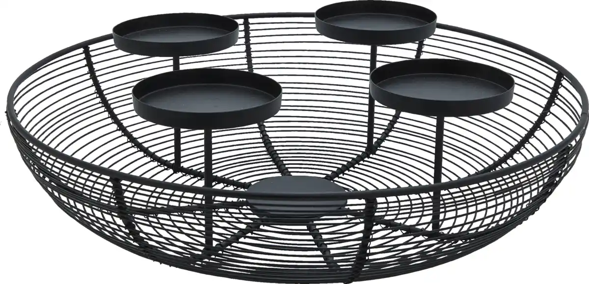 Bild 1 von IDEENWELT Metallkranz schwarz