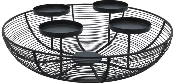 Bild 1 von IDEENWELT Metallkranz schwarz