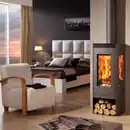 Bild 2 von Panadero Alba Kaminofen ALBA EcoDesign Panor Stahl Schwarz 9 kW