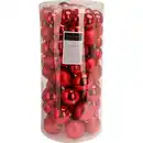 Bild 3 von Weihnachtskugel-Set Polystyrol 100-teilig Farbauswahl