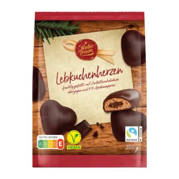 Bild 1 von WINTERTRAUM Lebkuchenherzen 300g