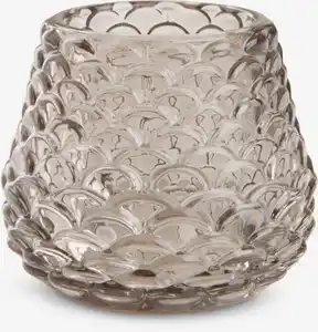 Teelichthalter BIFROST Ø8xH7cm warmes grau