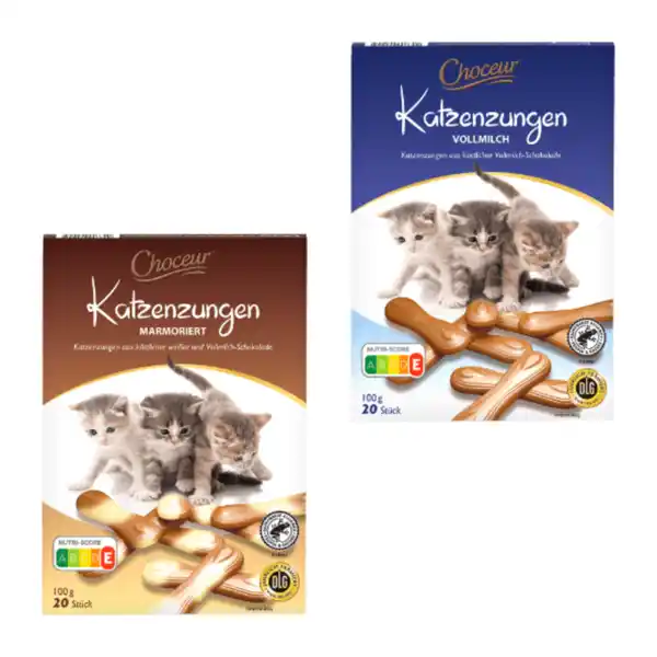 Bild 1 von CHOCEUR Katzenzungen 100g