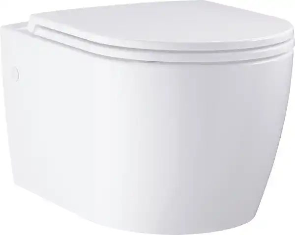 Bild 1 von Grohe Wand WC spülrandlos Start Round Tiefspüler alpinweiß inkl. WC-Sitz