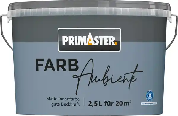 Bild 1 von Primaster Farbambiente Wandfarbe matt nebelblau 2,5 L