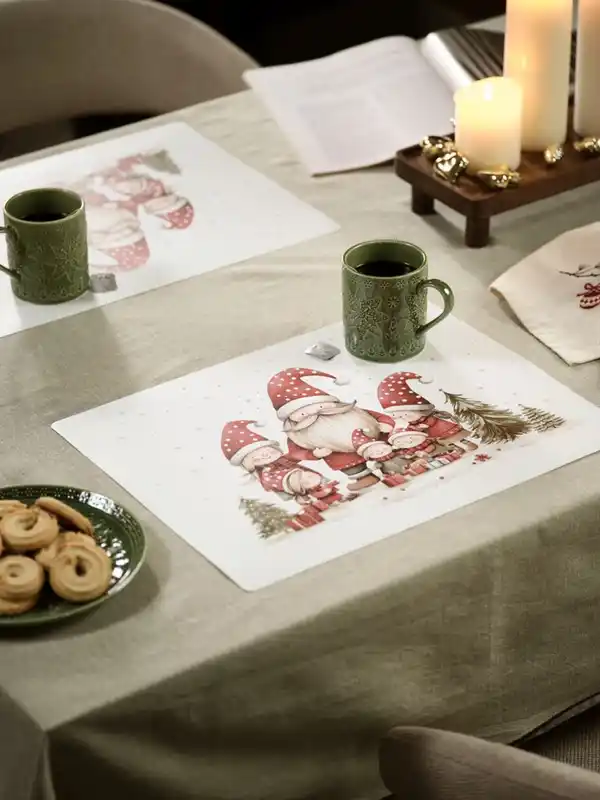 Bild 4 von Tischset STAUROLIT 33x42 weiß/ rot