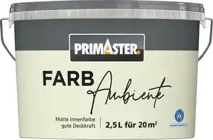 Primaster Farbambiente Wandfarbe matt pastellgrün 2,5 L