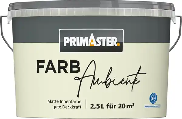 Bild 1 von Primaster Farbambiente Wandfarbe matt pastellgrün 2,5 L